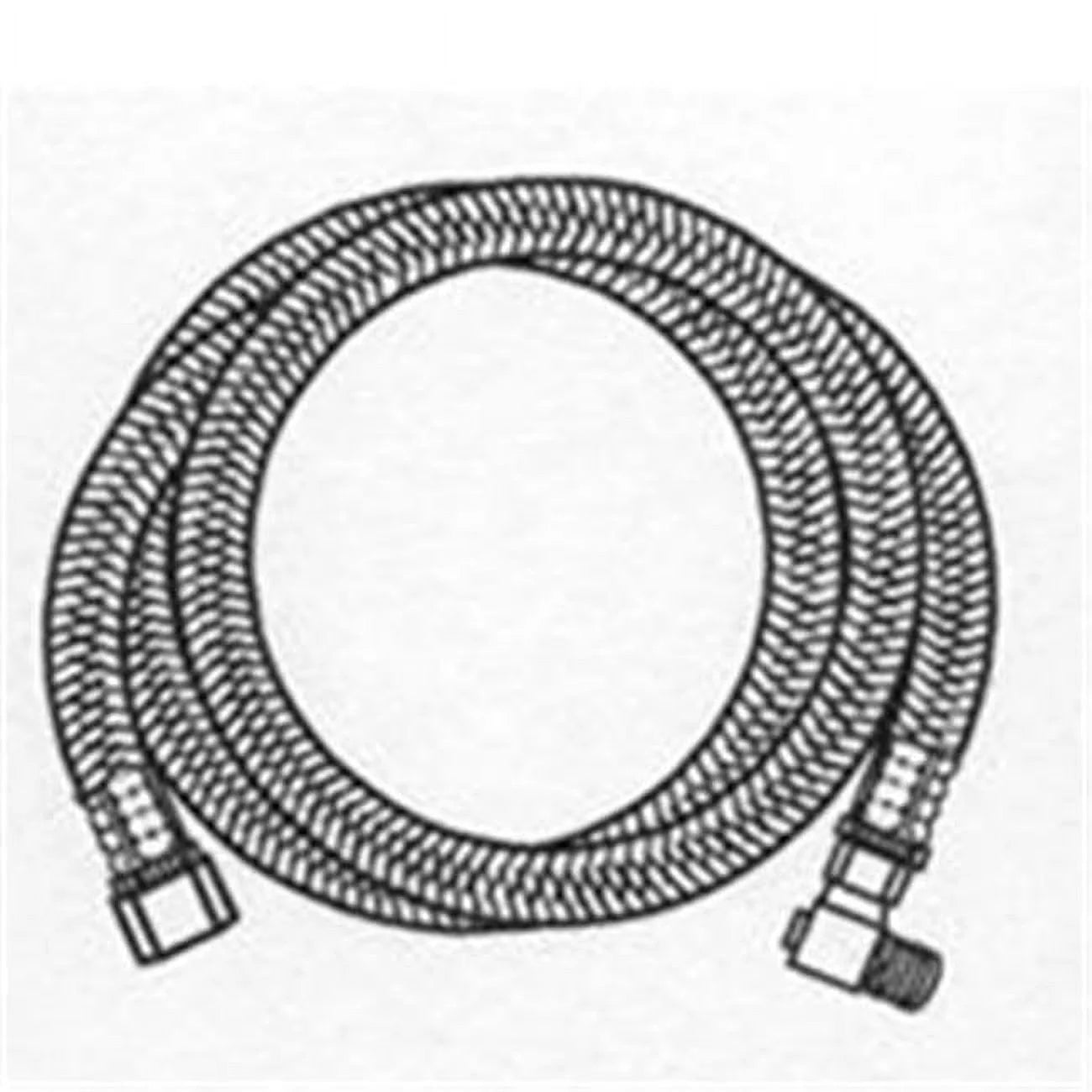 Plumb Pak PP23833 3/8 in. Compression x MIP Steel Dishwasher Connector 60 L in.