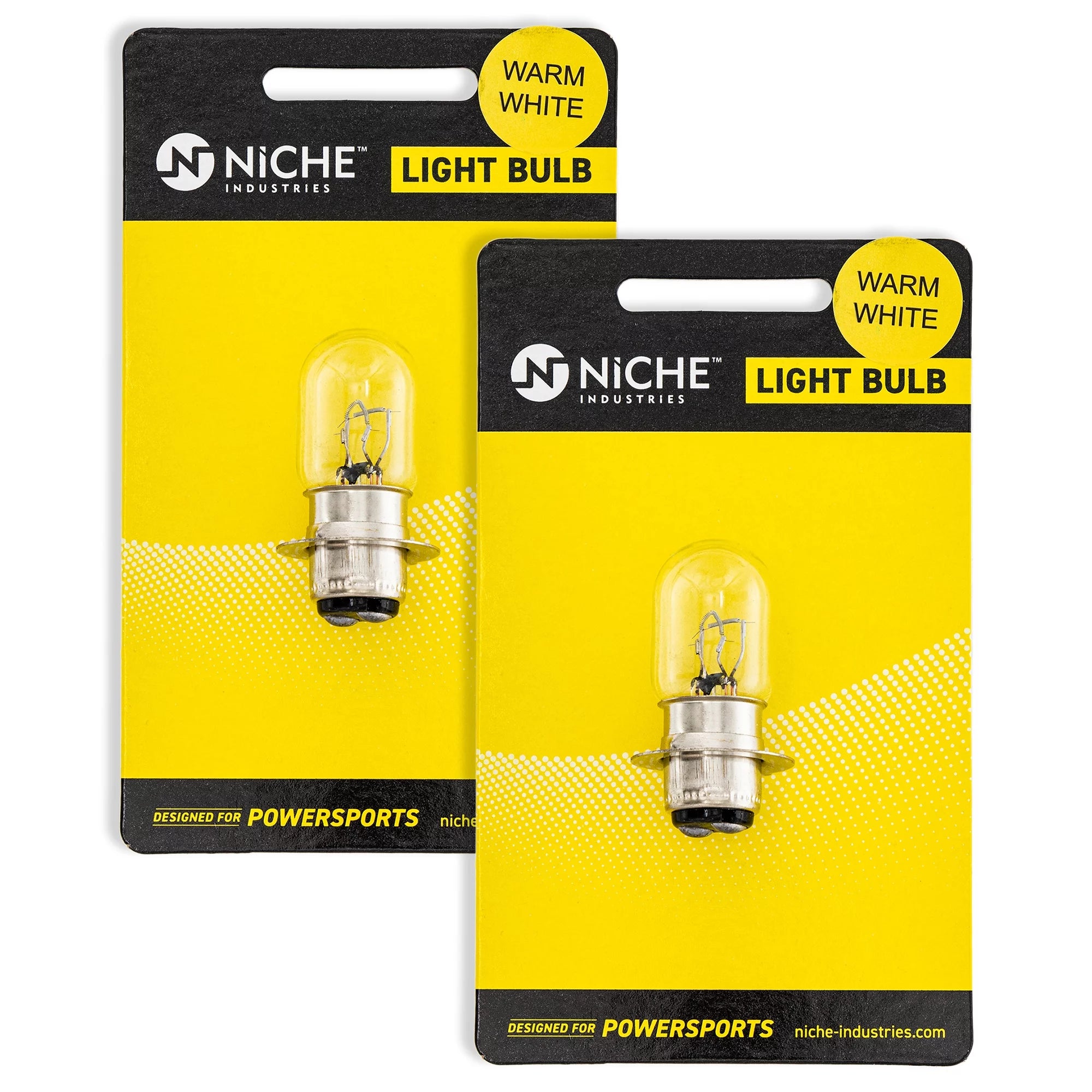 Niche H6M Headlight Bulb for Yamaha Rhino 660 Big Bear 400 ATV 2 Pack 519-CBL2240B
