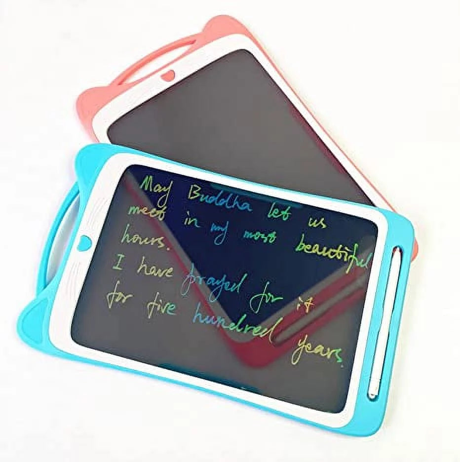 Kids Toys for 3 4 5 6 7 8 Year Old Girls Boys, 12 Inch Translucent LCD Writing Tablet Colorful Erasable Doodle Board with Stylus & Magnets, Educational Learning Toys Gifts for Toddlers Age 3-8
