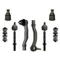 8 Piece Kit Lower Ball Joints, Inner & Outer Tie Rod and Sway Bar Link Fits select: 1995 HONDA CIVIC DX SPECIAL, 1994 HONDA CIVIC DX/LX