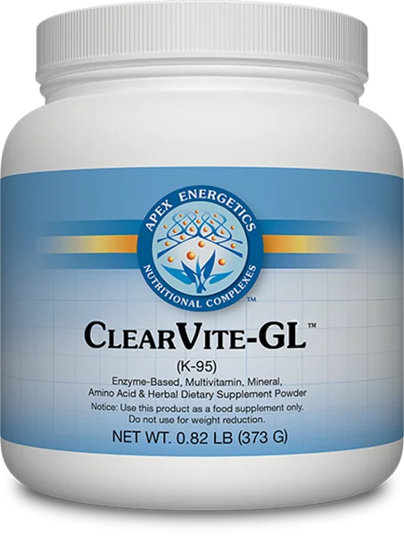 Apex Energetics ClearVite-GL Natural Berry Flavor (K-95) NET WT. 0.82 LB (373 G)