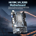 Radirus DDR4 H610M Motherboard, Dual M.2 Interface, Strong Compatibility, High-Clear Visual Experience