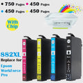 822XL Ink Cartridges Combo Pack Replacement for Epson 822 T822 822XL 822 XL High-Capacity Ink Cartridge for WorkForce Pro WF-3820 WF-4820 WF-4830 WF-4833 WF-4834 Printers(Black, Cyan, Magenta, Yellow)
