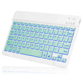 UX030 Lightweight Ergonomic Keyboard with Background RGB Light, Multi Device slim Rechargeable Keyboard Bluetooth 5.1 and 2.4GHz Stable Connection Keyboard for Infinix Note 11 Pro