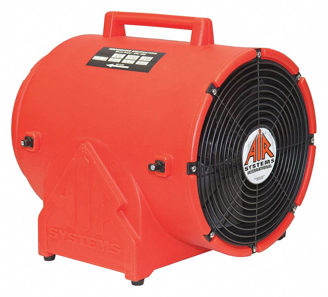 Air Systems Intl Portable Fan,Orange,15 1/4 W  CVF-12AC