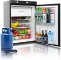 Smad Propane Refrigerator 3 Way Fridge Gas/12V/110V 3.5 Cu.ft Camping fridge