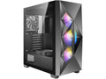Antec Dark League DF800 FLUX, FLUX Platform, 5 x 120 mm Fans Included, ARGB & PWM Fan Controller, Tempered Glass Side Panel, Geometrical Mesh Front, Mid-Tower ATX Gaming Case