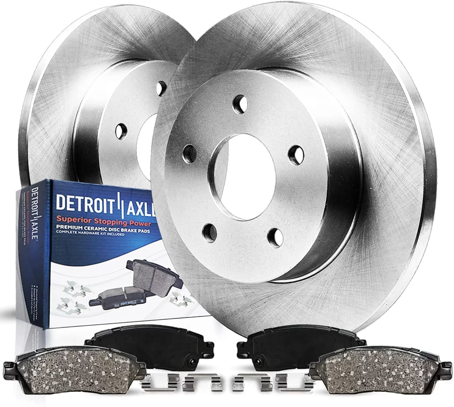 Detroit Axle - Rear Brake Kit for Buick Allure LaCrosse Pontiac Grand Prix Chevy Impala Limited Brake Rotors Ceramic Brakes Pads Replacement : Not for GXP or Super Models