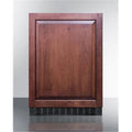 Summit Appliance  24 in. Freestanding Compact Refrigerator for Overlay Panels - Black