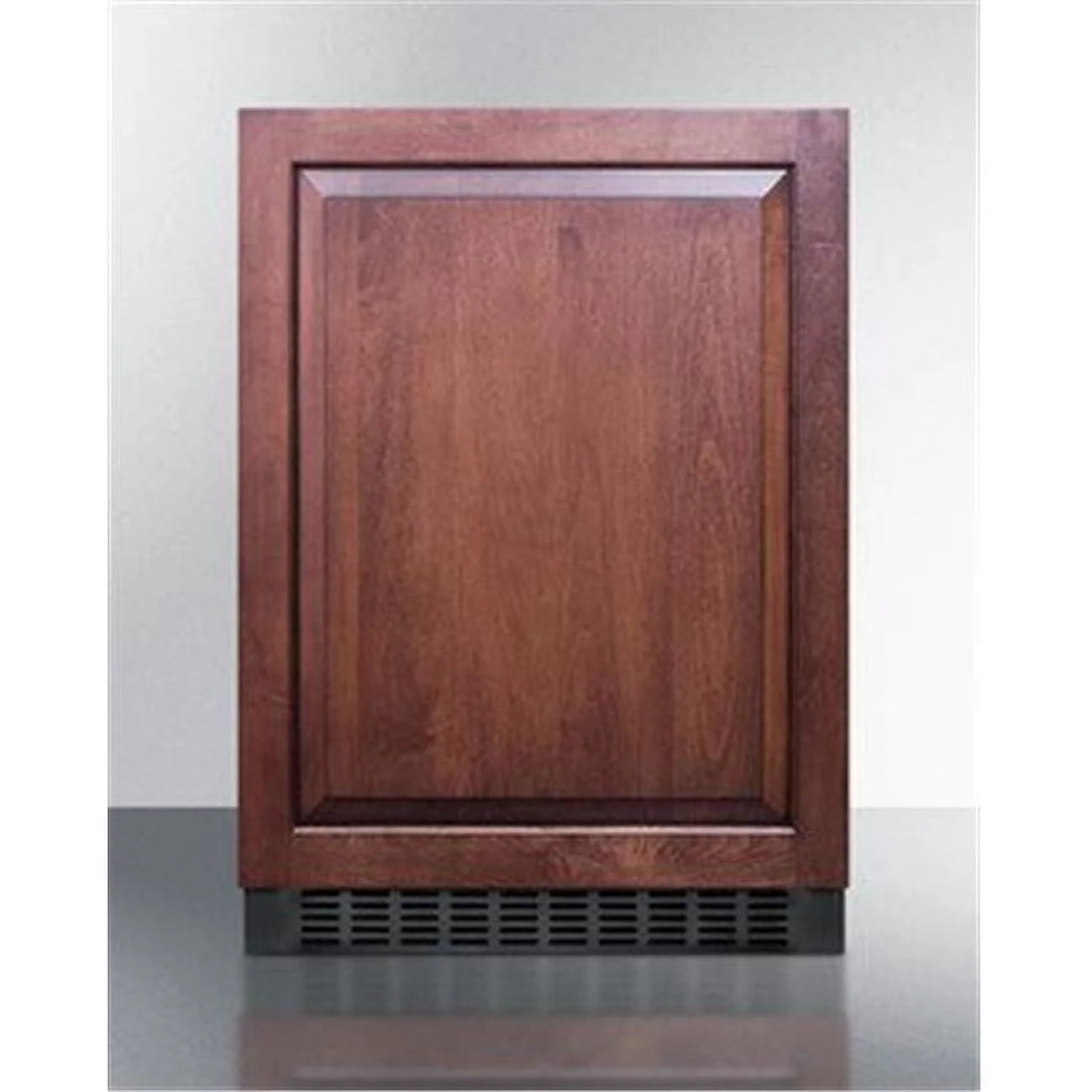 Summit Appliance  24 in. Freestanding Compact Refrigerator for Overlay Panels - Black