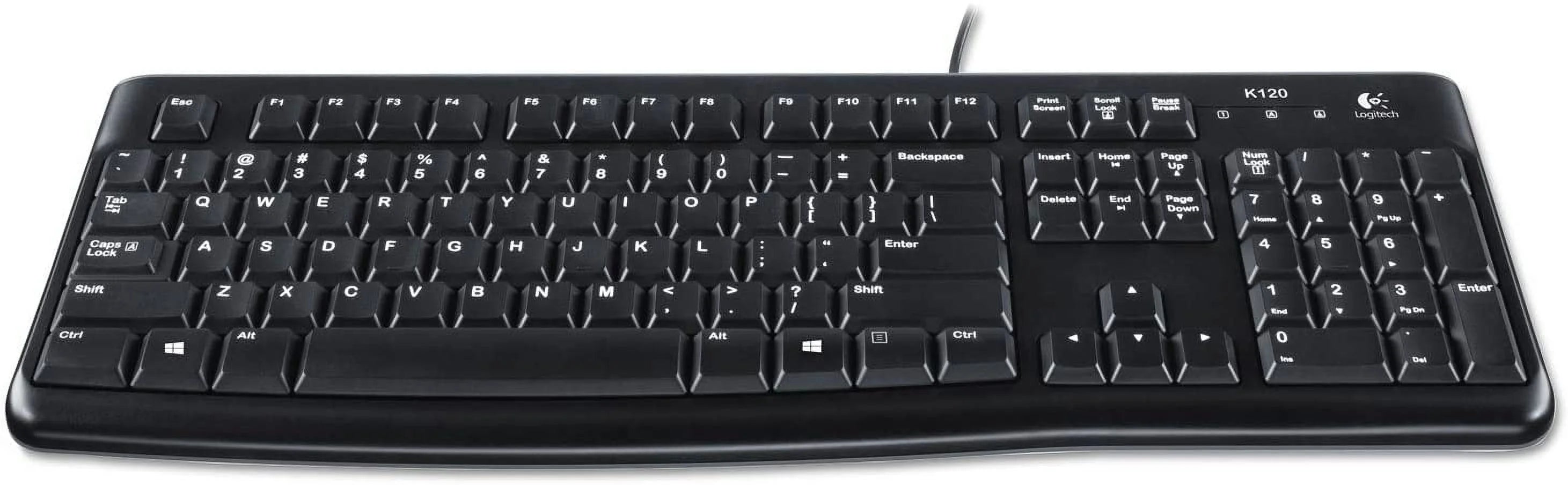 Logitech (920-002478) K120 USB Keyboard Business Comfortable Quiet Typing
