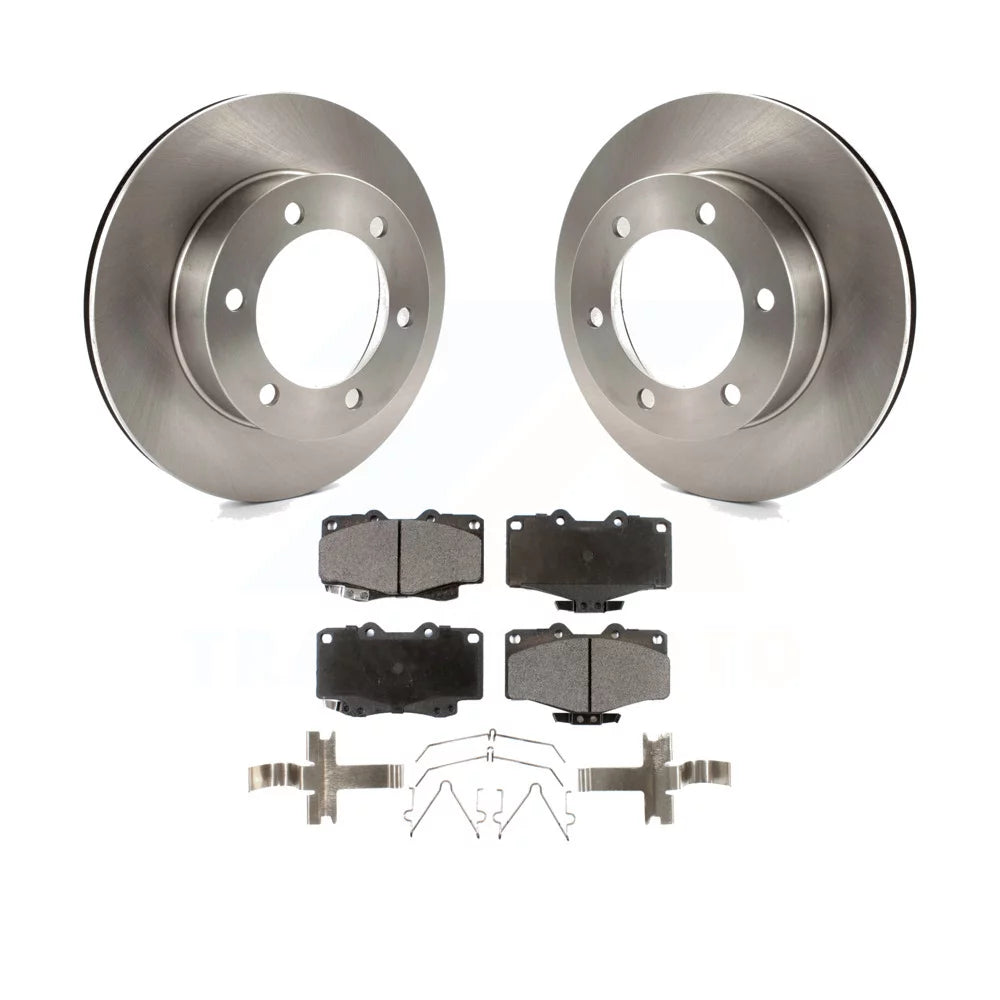 Transit Auto - Front Disc Brake Rotors And Ceramic Pads Kit For Toyota 4Runner Tacoma K8T-100298