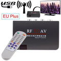 Nacni RF to AV Analog TV Receiver Box Video Converter Adapter+Remote Control AV Cable