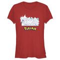 Junior's Pokemon Classic Characters  Graphic Tee Red X Large