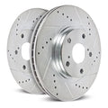 Power Stop Brake Rotors For Toyota Tacoma 2005-2021 Front Drilled & Slotted Pair | JBR1121XPR