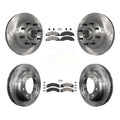 Transit Auto - Front Rear Semi-Metallic Pads And Disc Brake Rotors Hub Assembly Kit For Ford E-350 Super Duty E-250 E-150 Econoline K8A-105252