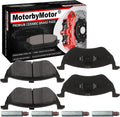 4PC Rear Ceramic Brake Pads with Hardware Kits Fits for Ford Escape 2005-2008, Mazda Tribute 2005-2006, Mercury Mariner 2005-2008 Low Dust Brake Pad (All Models)