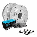 R1 Concepts Front Brakes and Rotors Kit |Front Brake Pads| Brake Rotors and Pads| Ceramic Brake Pads and Rotors |Hardware Kit WGWH1-01013