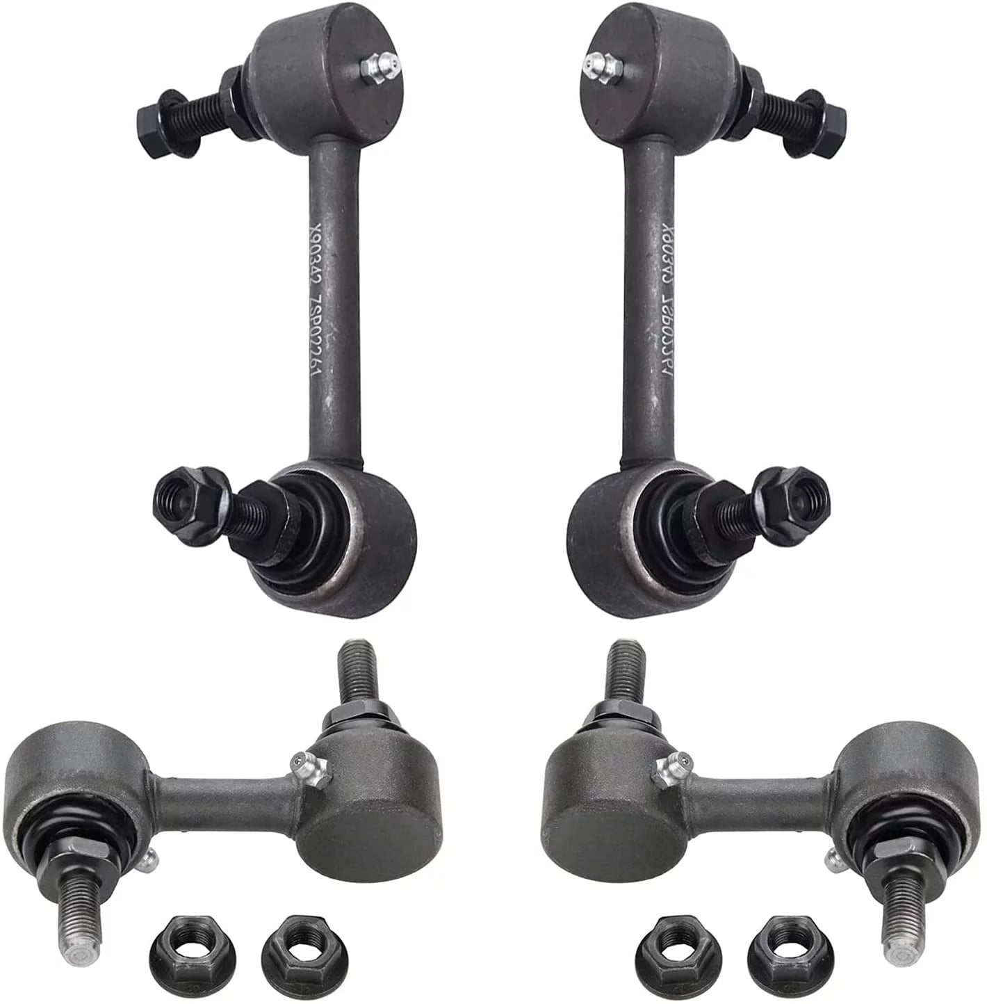 Detroit Axle - 4pc Sway Bars for 2004-2006 Acura TL, 03-07 Honda Accord, 4 Front and Rear Stabilizer Sway Bar End Links 2003 2004 2005 2006 2007 Replacement