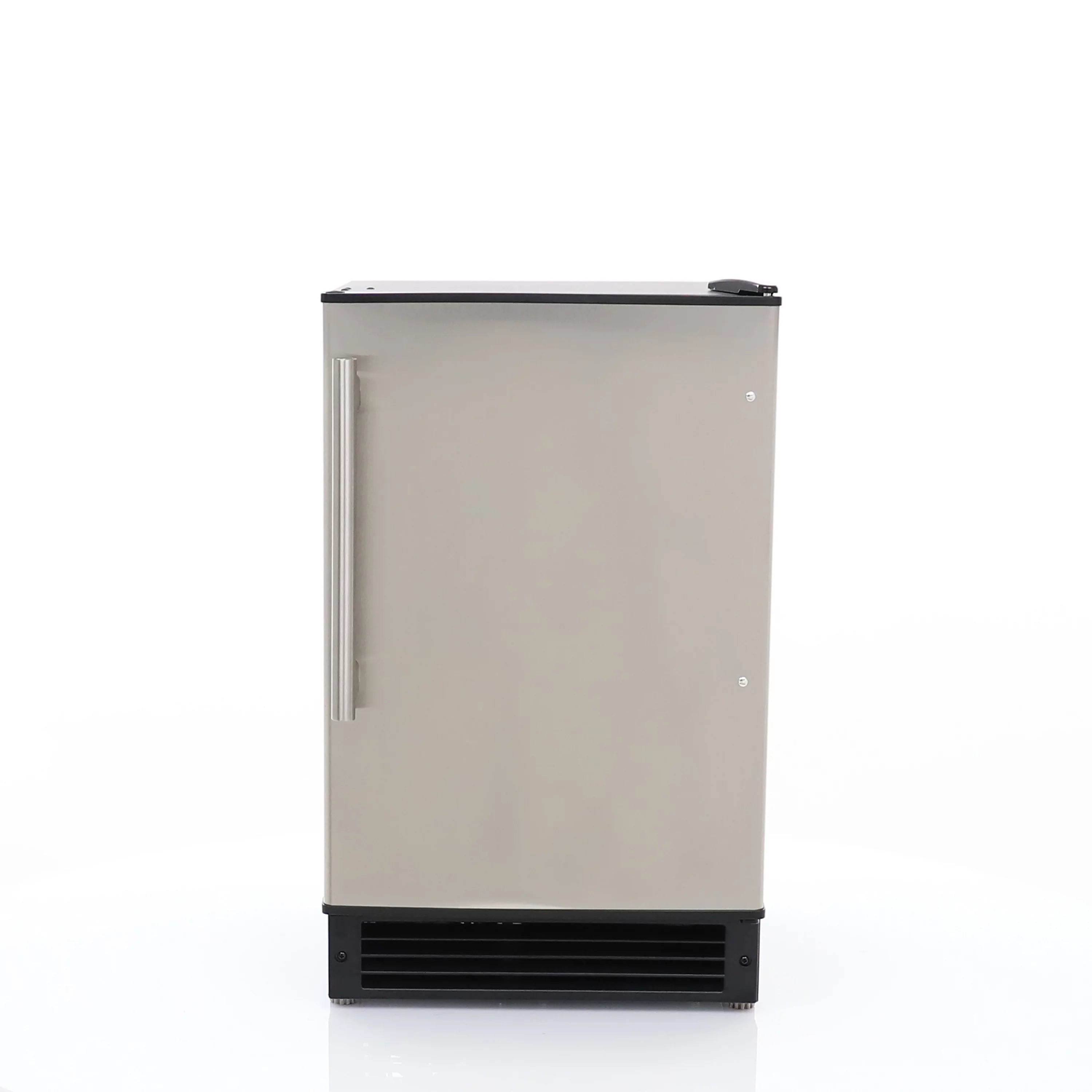 Maxx Ice Countertop or Built-In Ice Maker, 15W, 15 lbs, Crescent Ice Cubes, 12 lb Ice Storage Bin, in Black with Stainless Steel Door (MIMC15C)