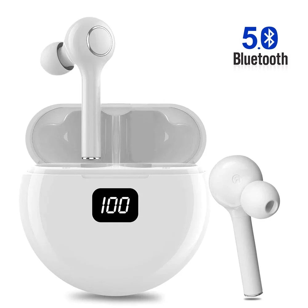 Headset TWS Wireless Earphones Stereo Earbuds with Charging Box