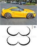 Replacement for 2020-Present Toyota GR Supra Models | Artisan Spirit Style Fiberglass - Matte Black Front & Rear Side Wheel Trim Molding Fender Flare Extension