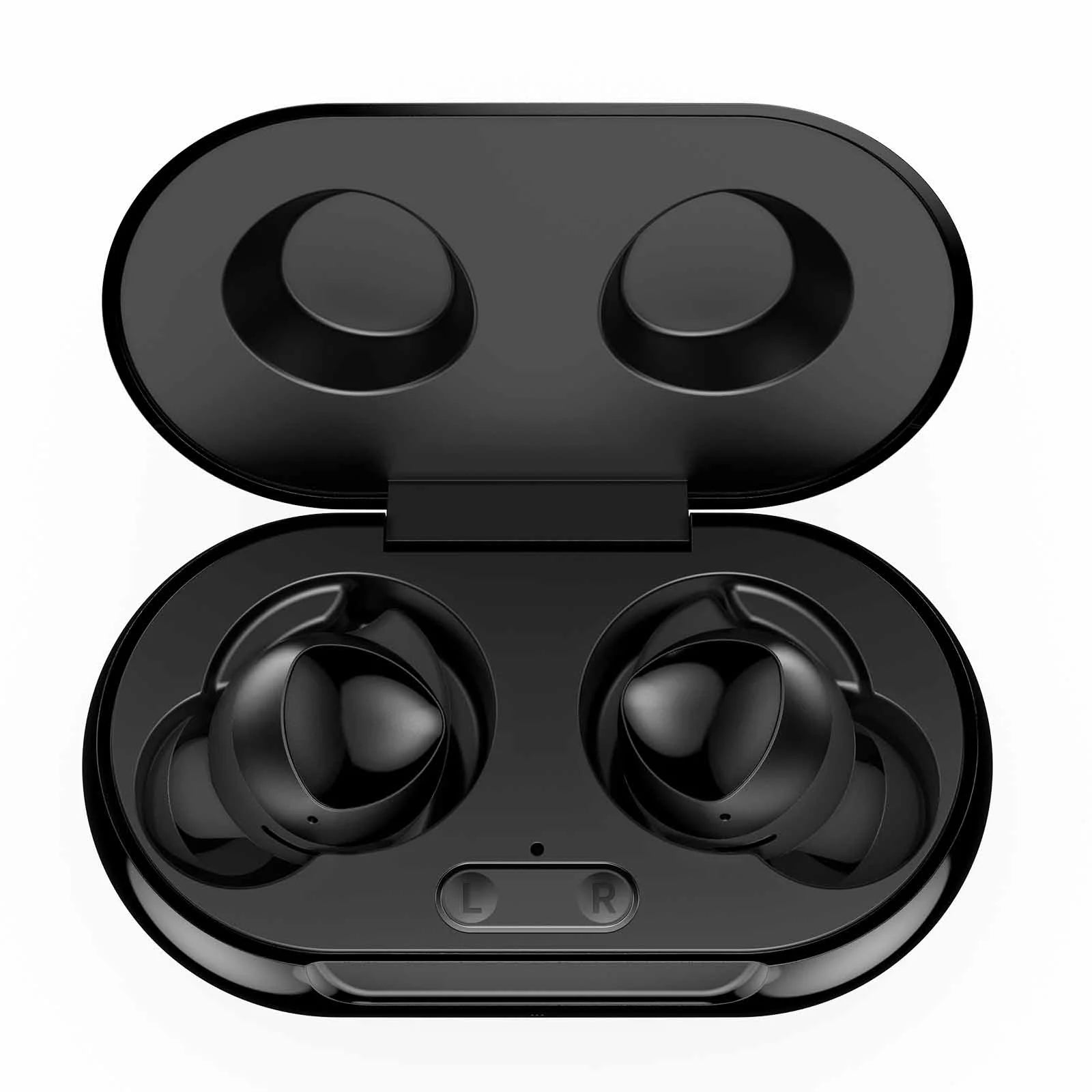 UrbanX Street Buds Plus True Bluetooth Wireless Earbuds For alcatel Pixi 3 (8) 3G With Active Noise Cancelling (Charging Case Included) Black