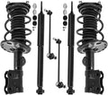 Detroit Axle - Front Struts w/Coil Spring Rear Shock Absorbers Sway Bar Links Replacement for 2013-2015 Toyota Prius Plug-In