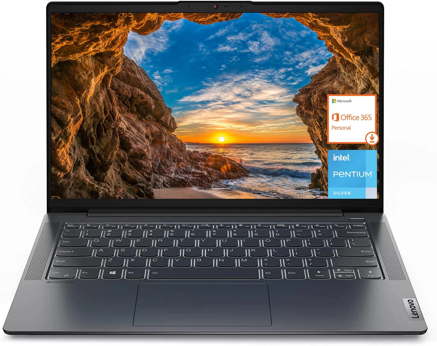 Lenovo IdeaPad 1 15.6 FHD Laptop, Intel Quad-Core Pentium Silver N6000, 12GB RAM, 512GB SSD, 128GB eMMC, 1-Year Office 365, Intel UHD Graphics, Wi-Fi 6, Bluetooth, Windows 11 Home in S Mode