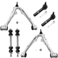 Detroit Axle - 6pc Front Lower Control Arms Outer Tie Rods Sway Bars Replacement for Chevy Tahoe GMC Yukon Fits select: 2011 ,2013 CHEVROLET SILVERADO K1500 LT