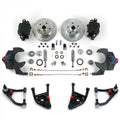 Helix Suspension Brakes & Steering 324066 2 in. Drop Brake Kit with Tubular Control Arms & Shocks for 1967-1969 Camaro & Firebird