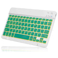 UX030 Lightweight Ergonomic Keyboard with Background RGB Light, Multi Device slim Rechargeable Keyboard Bluetooth 5.1 and 2.4GHz Stable Connection Keyboard for Gionee P15 Pro