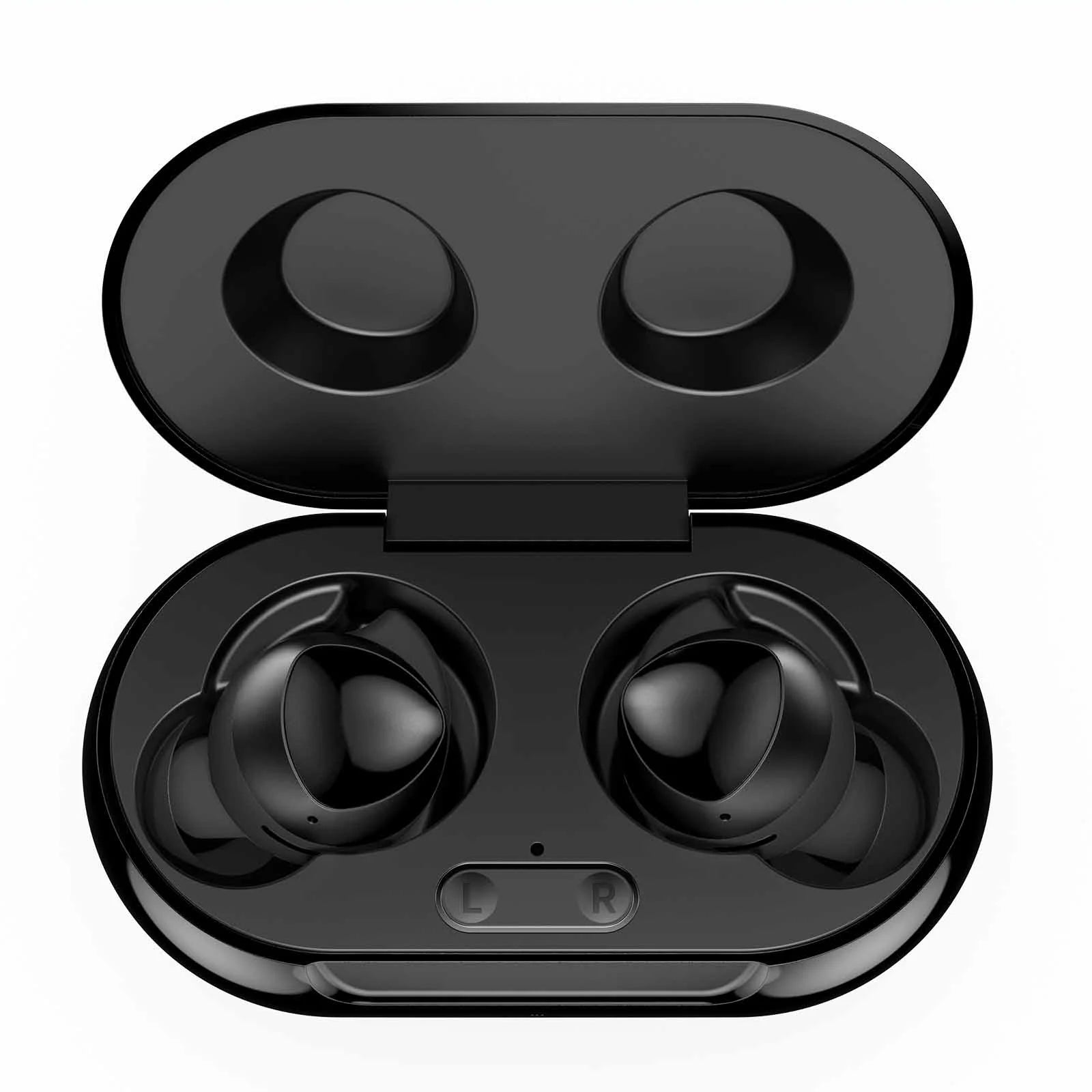 UrbanX Street Buds Plus True Bluetooth Wireless Earbuds For Infinix Note 3 With Active Noise Cancelling (Charging Case Included) Black