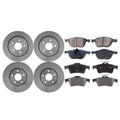 AutoShack Front and Rear Brake Rotors and Ceramic Pads Kit Replacement for 2012 2013 2014 2015 2016 2017 2018 Ford Focus 1.0L 2.0L FWD