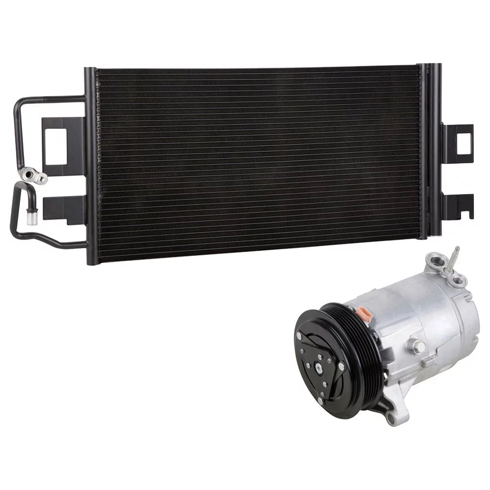 For Chevy Buick & Pontiac 5.3L V8 OEM AC Compressor w/ A/C Condenser & Drier - Buyautoparts