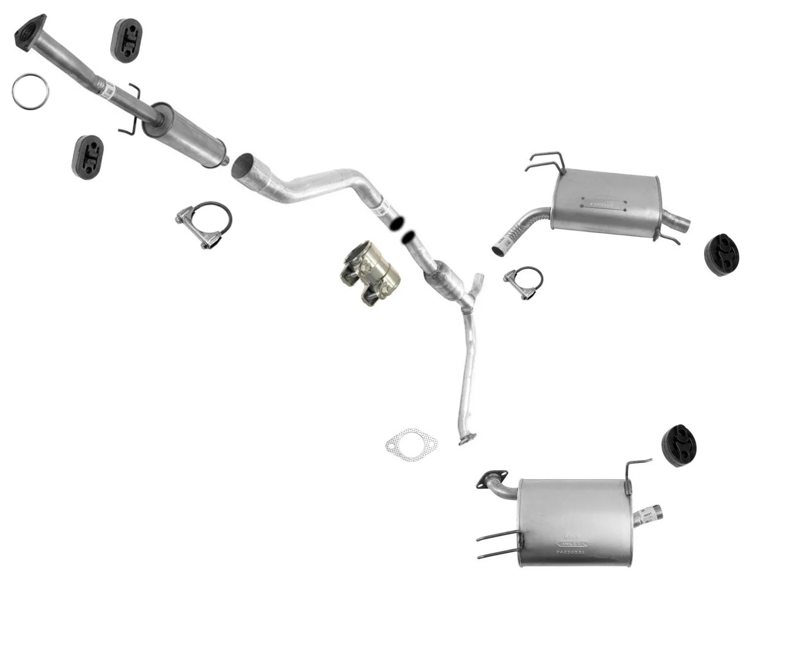 Exhaust System MADE IN USA for 2008-2012 Honda Accord 3.5L V6 2 Door Coupe
