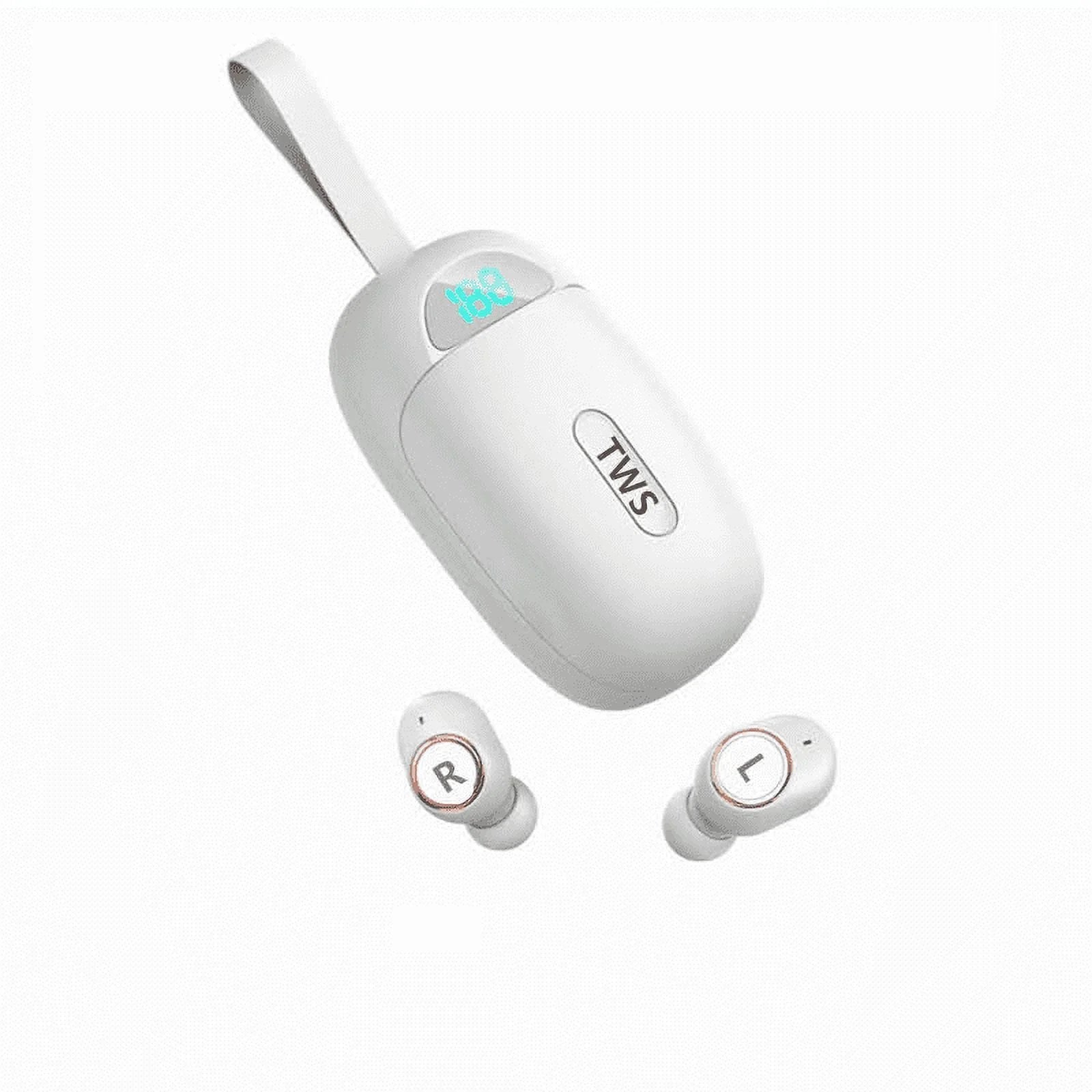 Wireless Earbuds For Xiaomi Mi 9 Pro 5G , with Immersive Sound True 5.0 Bluetooth in-Ear Headphones with 2000mAh Charging Case Stereo Calls Touch Control IPX7 Sweatproof Deep Bass