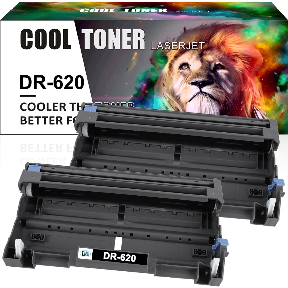 Cool Toner Compatible Drum Unit Replacement for Brother DR-620 DCP-L2520DW DCP-L2540DW HL-L2360DW HL-L2380DW MFC-L2700DW MFC-L2740DW(Black, 2-Pack)