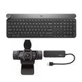Logitech Craft Advanced Wireless Keyboard with Creative Input Dial with HD Webcam and USB 3.0 Hub