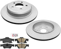 SOLID Rear Disc Brake Rotors & Pads 330mm For GRAND CHEROKEE 2011-2019