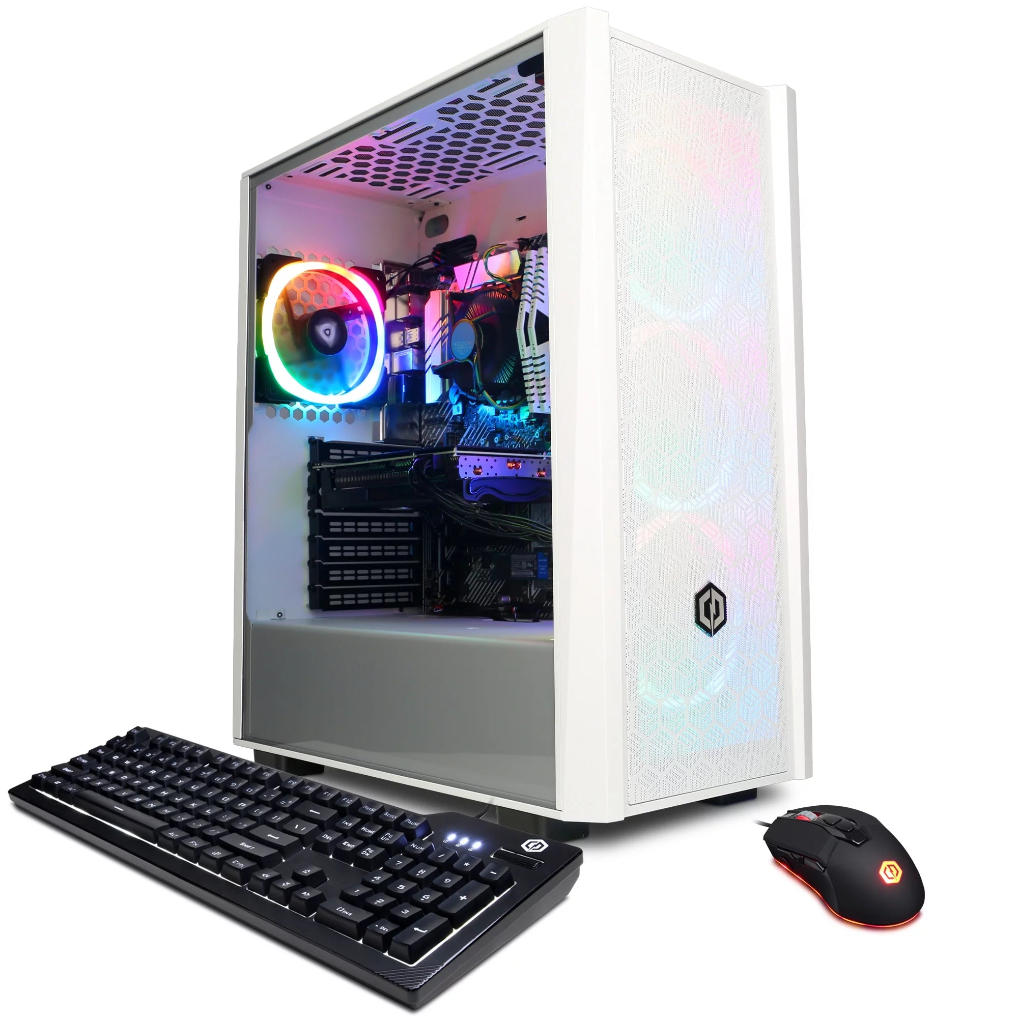 CyberPowerPC Gamer Xtreme Desktop, Intel Core i5-12600KF, 16GB DDR4, NVIDIA GeForce RTX 3060 Ti, 1TB SSD, White, Win 11, GXI11148CPGW10