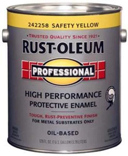 Rustoleum Professional 242258 1 Gl Safety Yellow High Perf Protective Enamel Low VOC