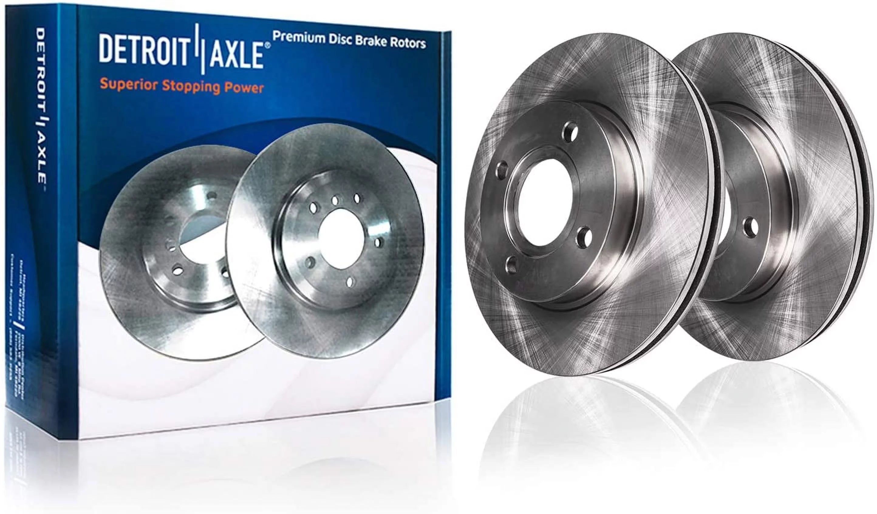 Detroit Axle - Front Brake Rotors for 2007-2012 Nissan Sentra Versa 2009-2014 Cube Disc Brake Rotors 2010 2011 Replacement [11.02 Rotors]