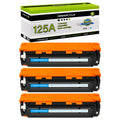 greencycle Compatible Toner Cartridge Replacement for HP 125A CB541A to use in Color Laser Jet CM1312 MFP CP1215 CP1515n CP1518ni Series Printer - 3 Pack CB541A, Cyan