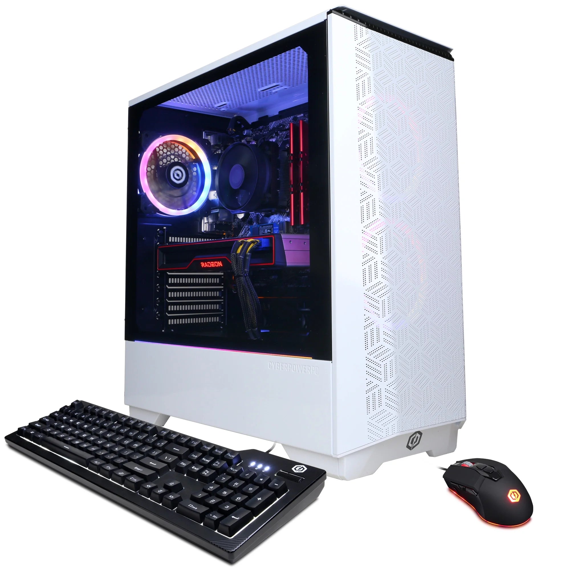 CYBERPOWERPC Gamer Master GMA670 w/ AMD Ryzen 5 5600X 3.7GHz CPU, 16GB DDR4, AMD Radeon RX 6700 XT 12GB, 500GB PCI-E NVMe SSD, 802.11AC WiFi, Win 10 Home 64-Bit