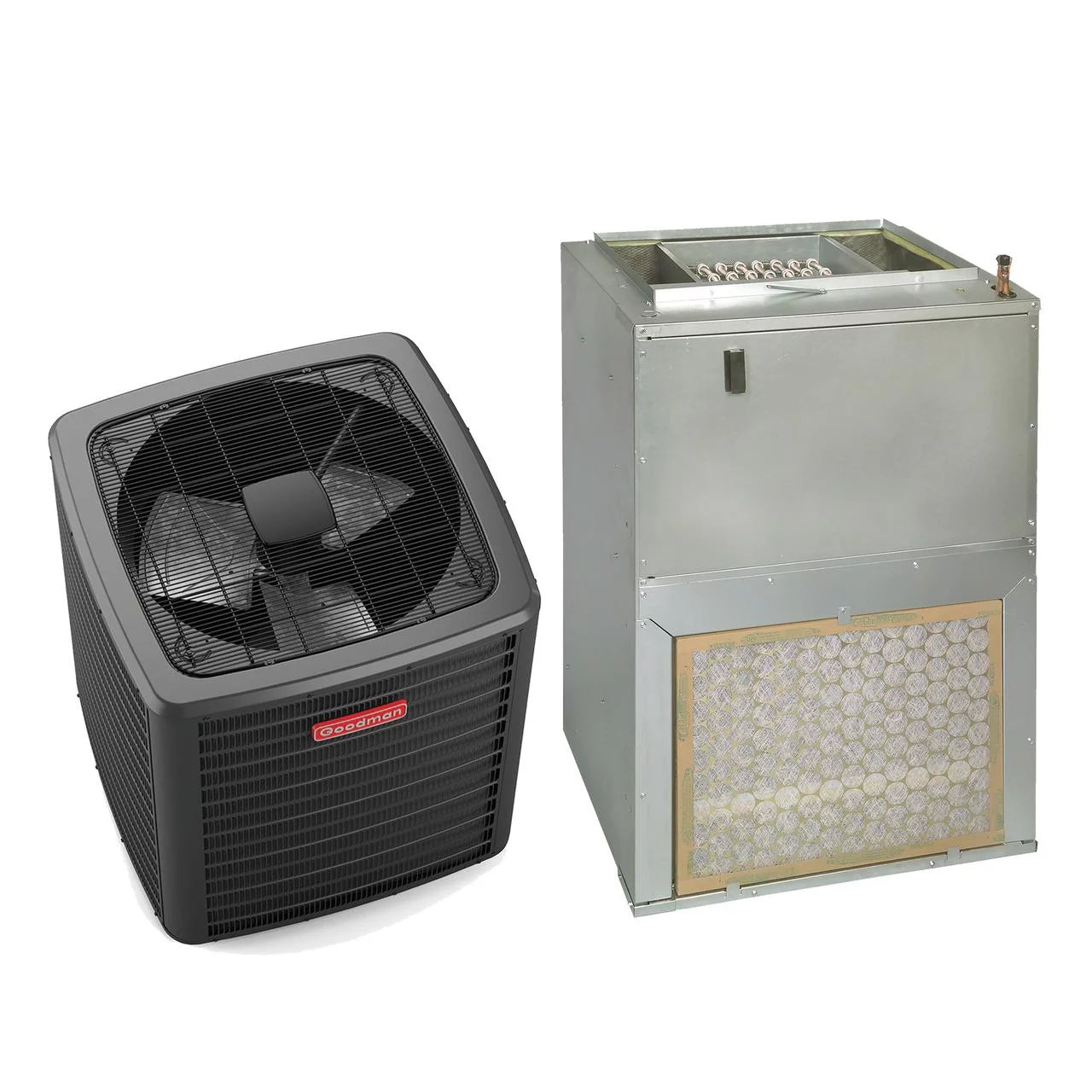 Goodman Multi-Family Series 2 Ton 14.5 SEER2 Air Conditioning System (8Kw - Scroll Compressor TXV Installed) - GSXM402410 - AWST24SU1408