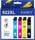 822xl Ink Cartridge for Epson 822 XL 822XL T822XL Ink Cartridge to Used with Workforce Pro WF-4830 WF-3820 WF-4820 WF-4834 Printer(4-Pack)
