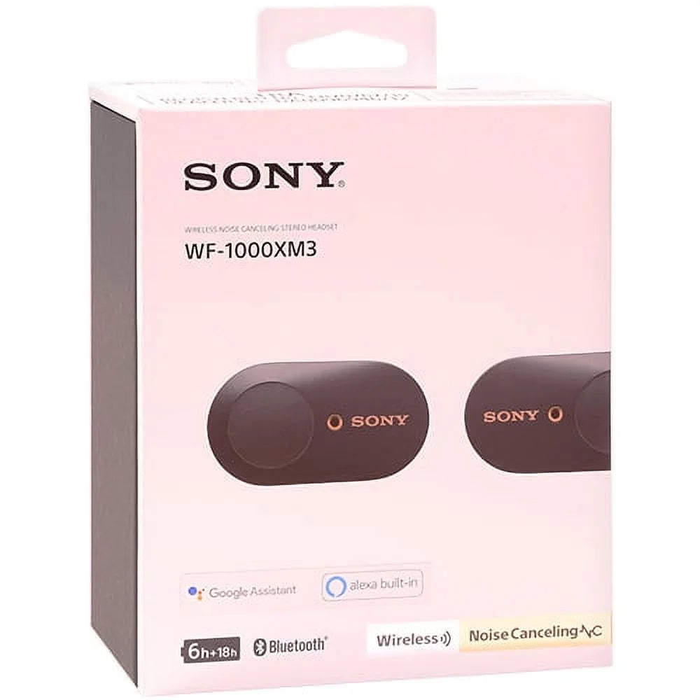 Sony WF-1000XM3 True Wireless Noise-Canceling In-Ear Earphones Black