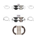 Transit Auto - Front Rear Ceramiced Disc Brake Pads And Wear Sensors Kit (7Pc) For BMW X5 X6 KNW-100479