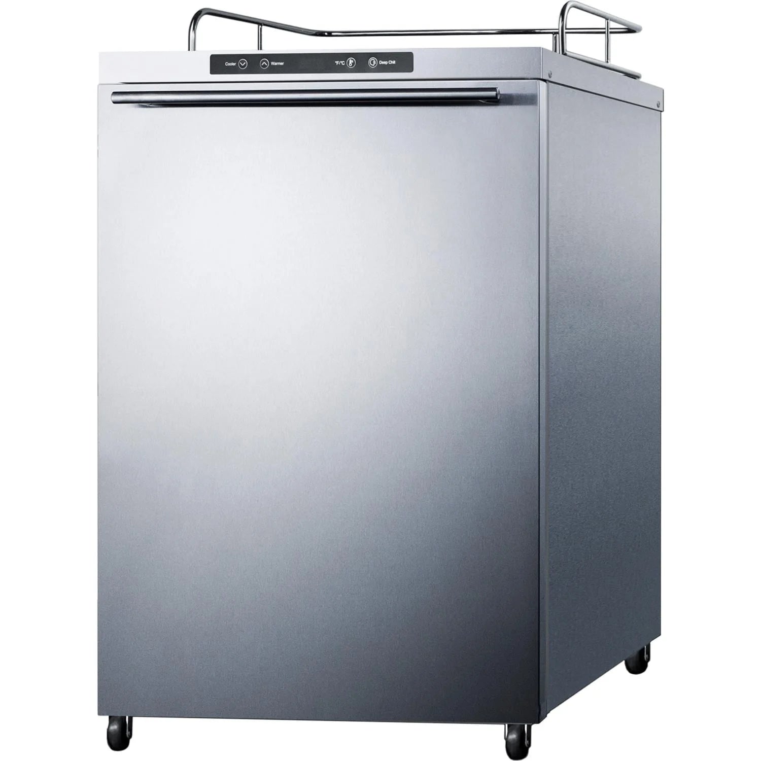 Summit  5.6 cu. ft. Freestanding Residential Outdoor Beer Dispenser with Digital Thermostat - Stainless Steel